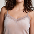 Camisole velours Dentelle, Beige
