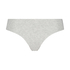 Slip brésilien invisible en coton, Gris