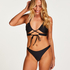 Bas de bikini échancré Juicy, Noir