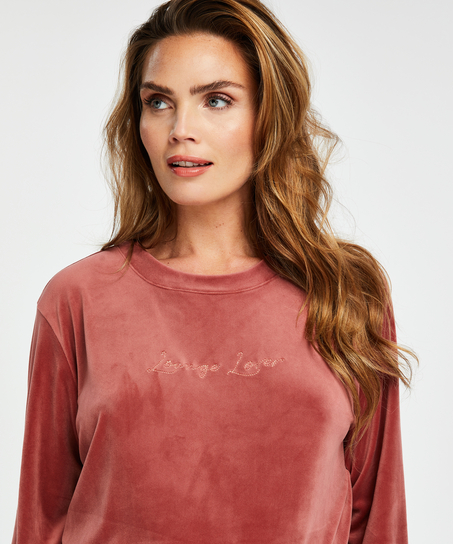 Top de grossesse en velours, Rose