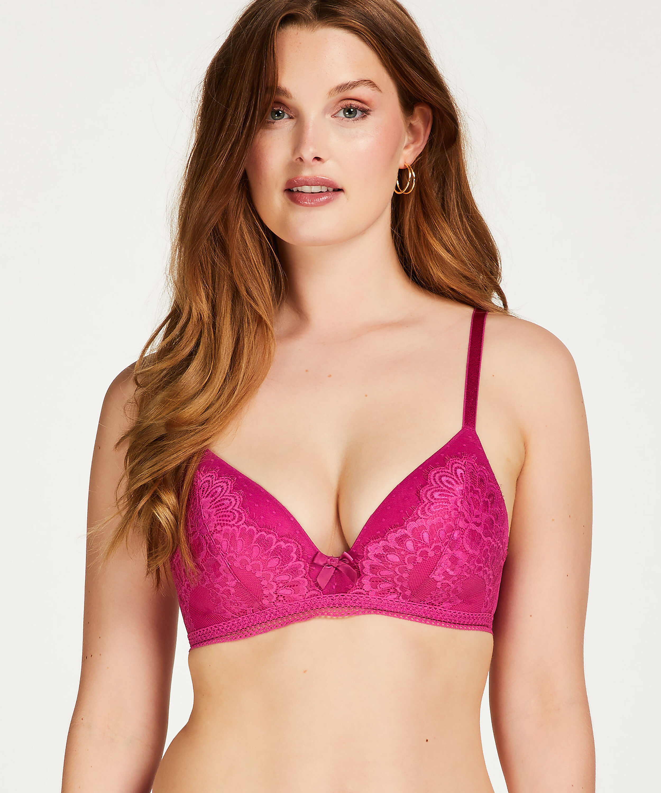 Soutien-gorge pr&eacute;form&eacute; sans armature Bessie, Rose