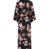 Kimono Satin Bloom, Noir