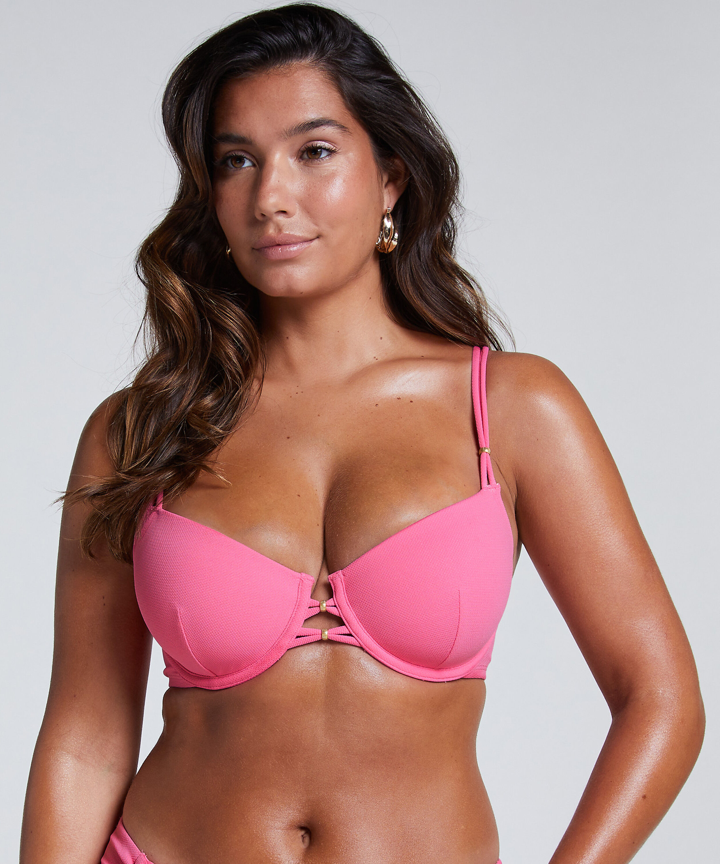 Haut de bikini Holbox, Rose