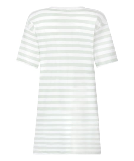 Chemise de nuit col rond, Vert