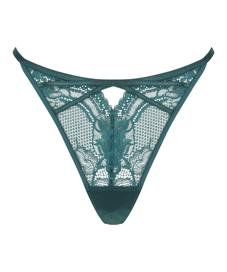 String taille haute Raquel, Bleu