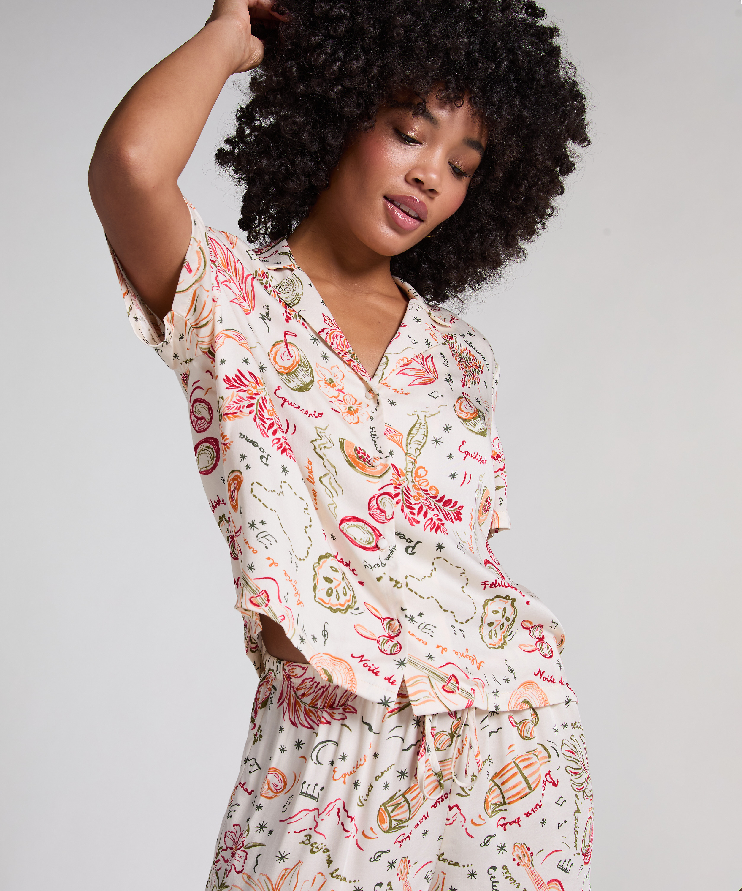 Veste en satin, Blanc, main