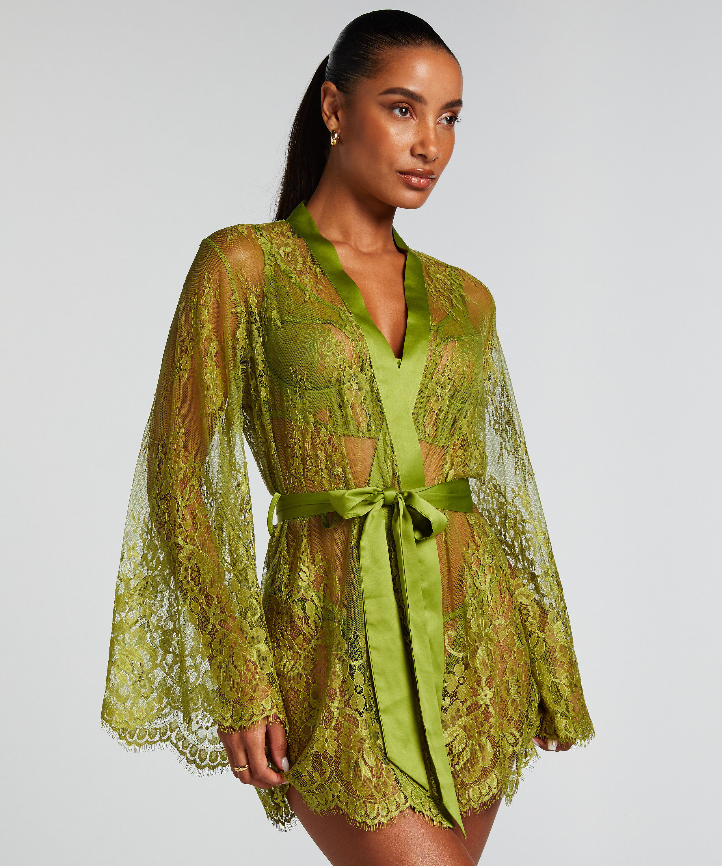 Kimono Lace Isabelle, Vert
