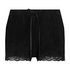 Short velours dentelle, Noir