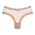 Slip brésilien V-shape mesh, Beige
