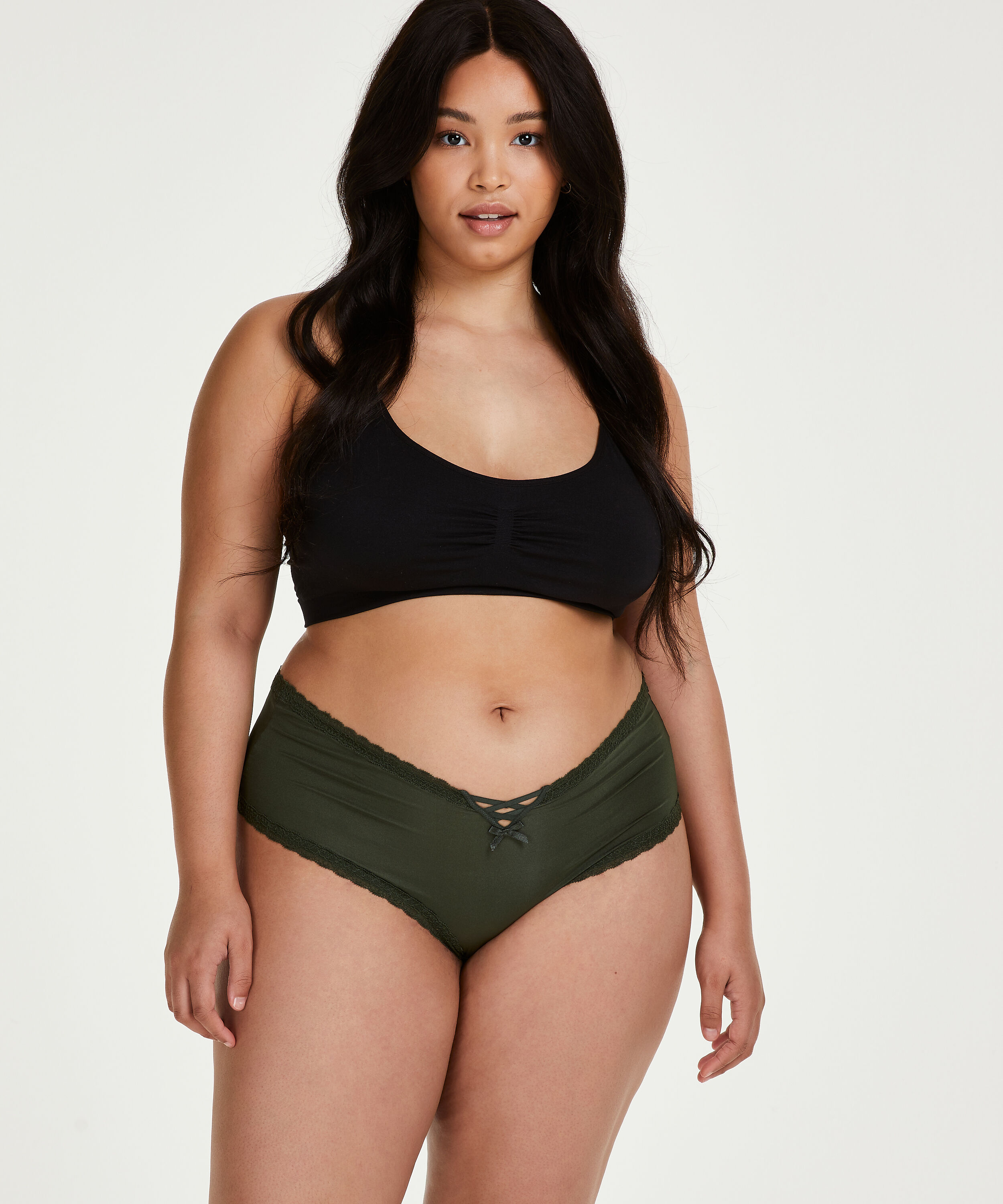 Slip br&eacute;silien en forme de V Vixen Curvy, Vert