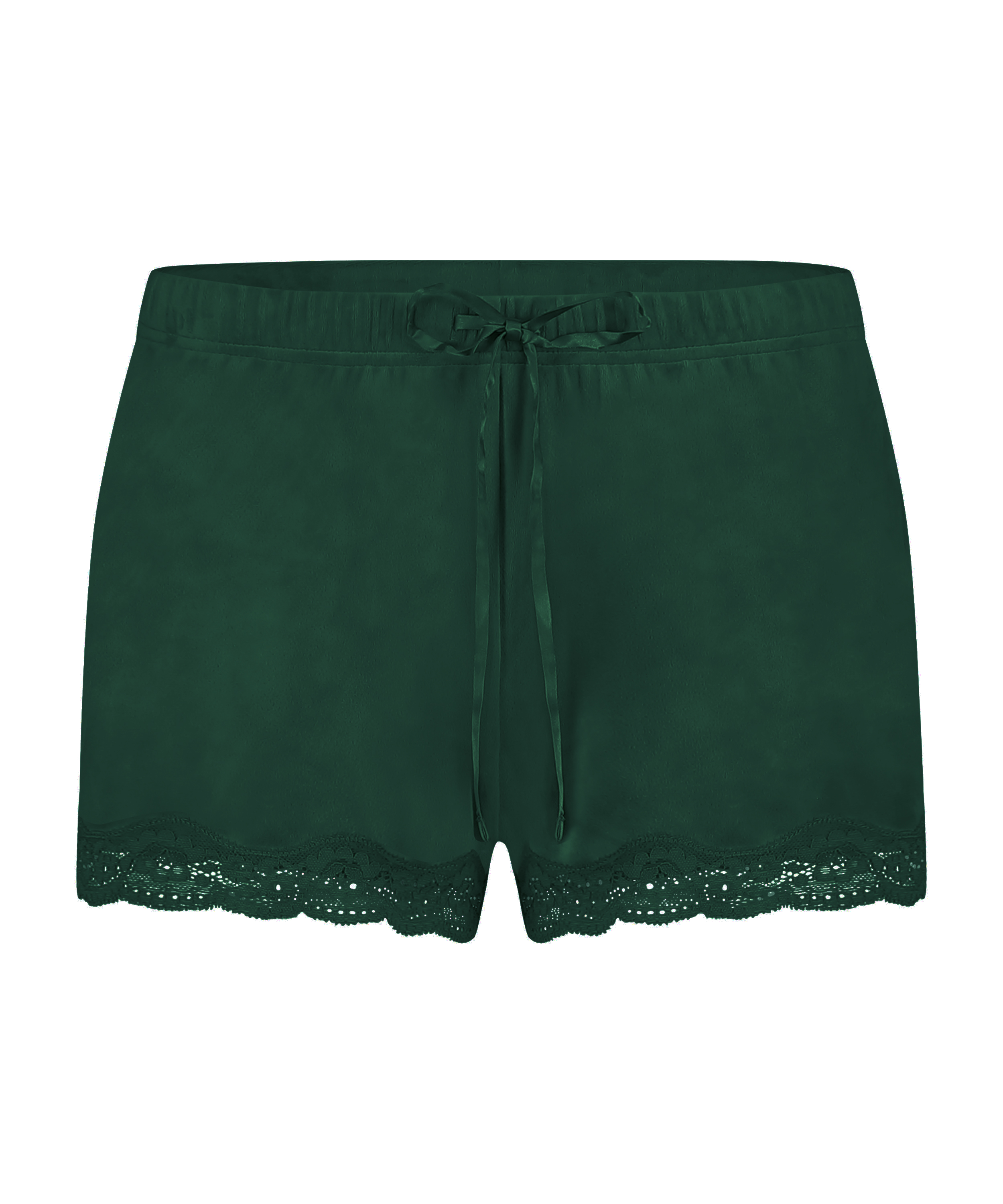 Short velours dentelle, Vert, main