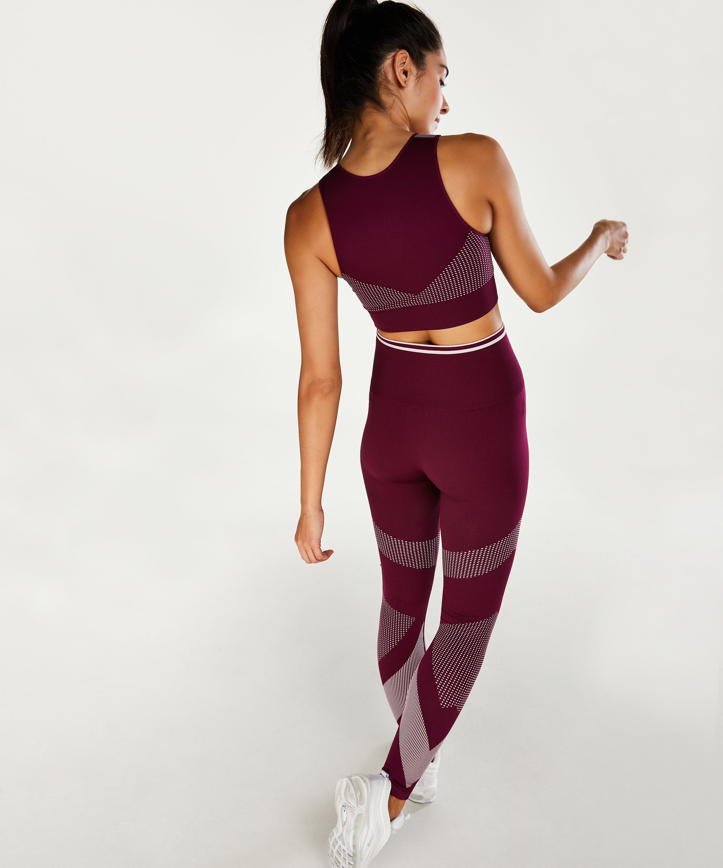 Soutien-gorge de sport HKMX Highneck Level 2, Violet, main