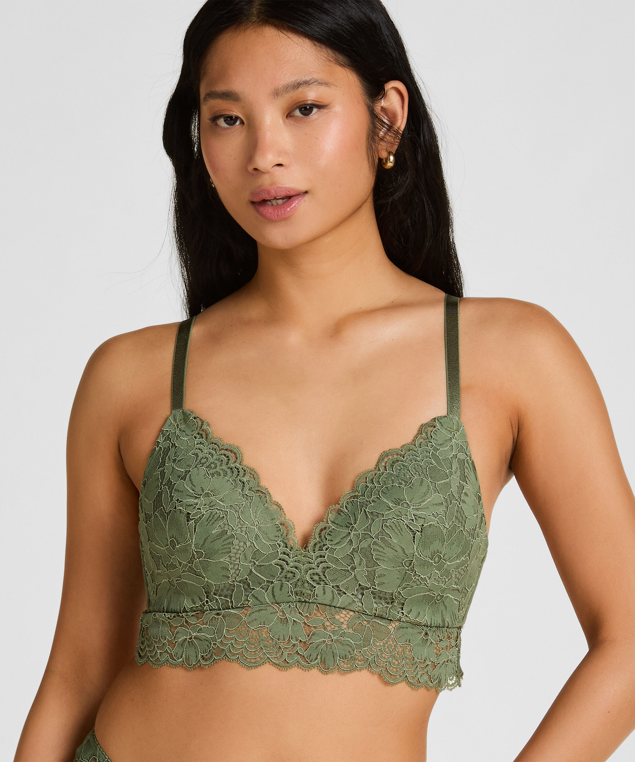 Soutien-gorge sans armatures préformé Andrea, Vert