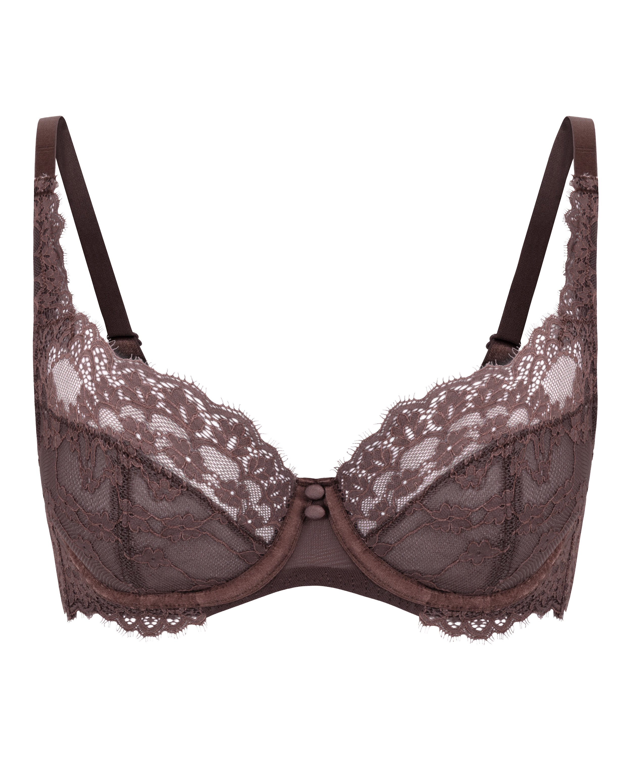 Soutien-gorge &agrave; armatures non-pr&eacute;form&eacute; Daisy, Marron, main