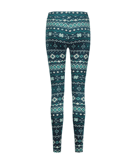 Legging en velours, Bleu