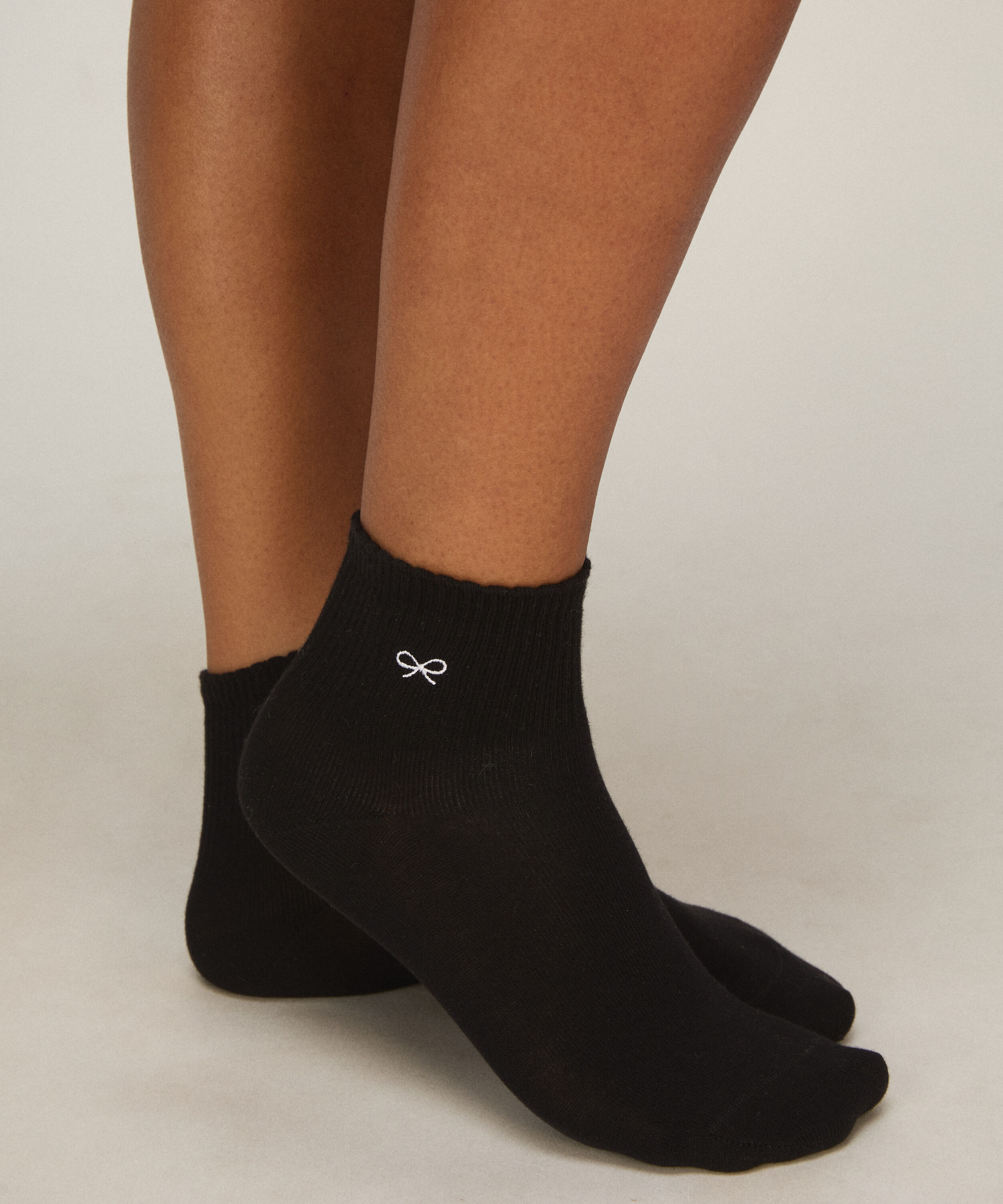 Lot de 2 Paires de Chaussettes Mi-Hautes en Coton