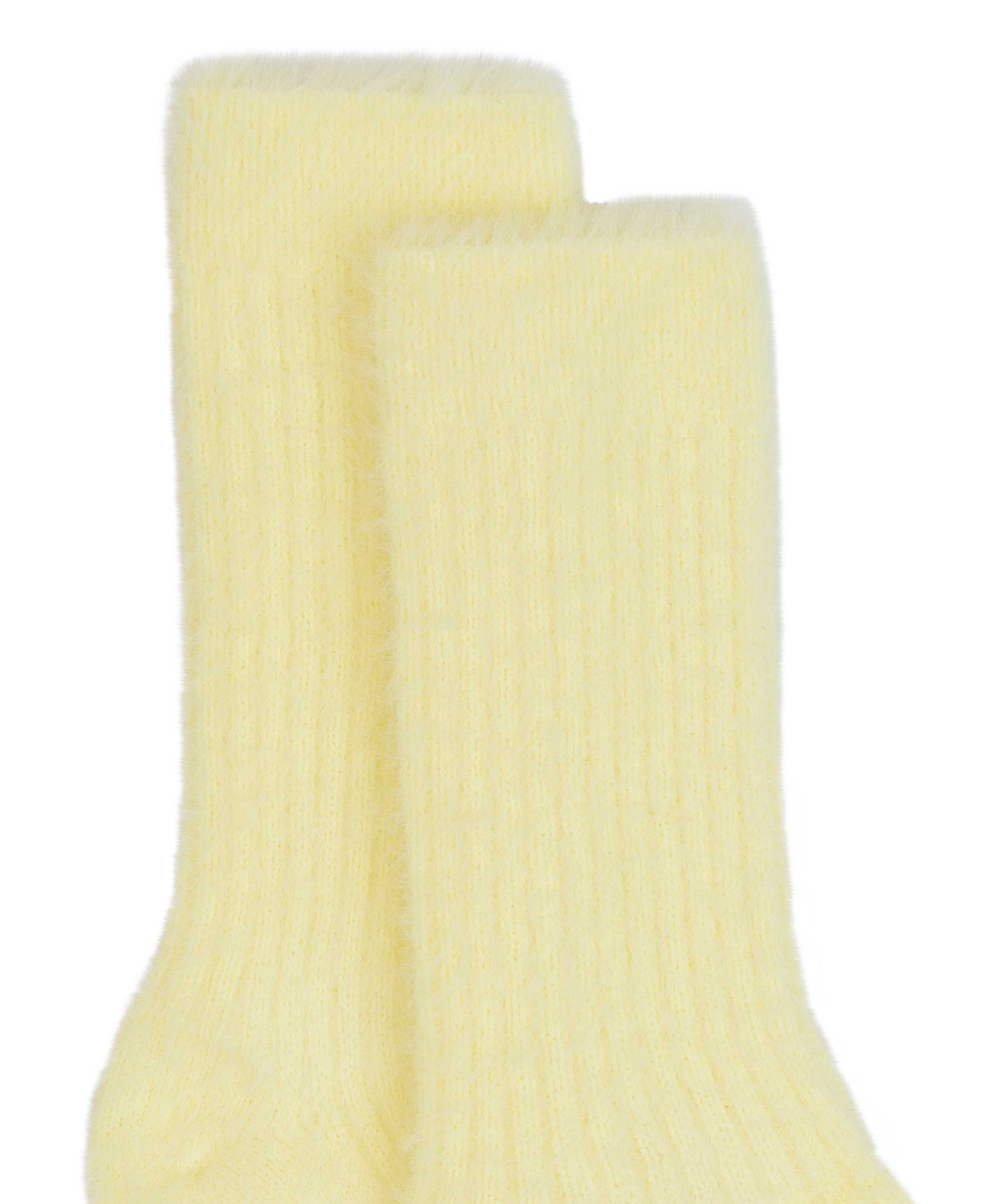 Chaussettes duveteuses Liv, Jaune, main