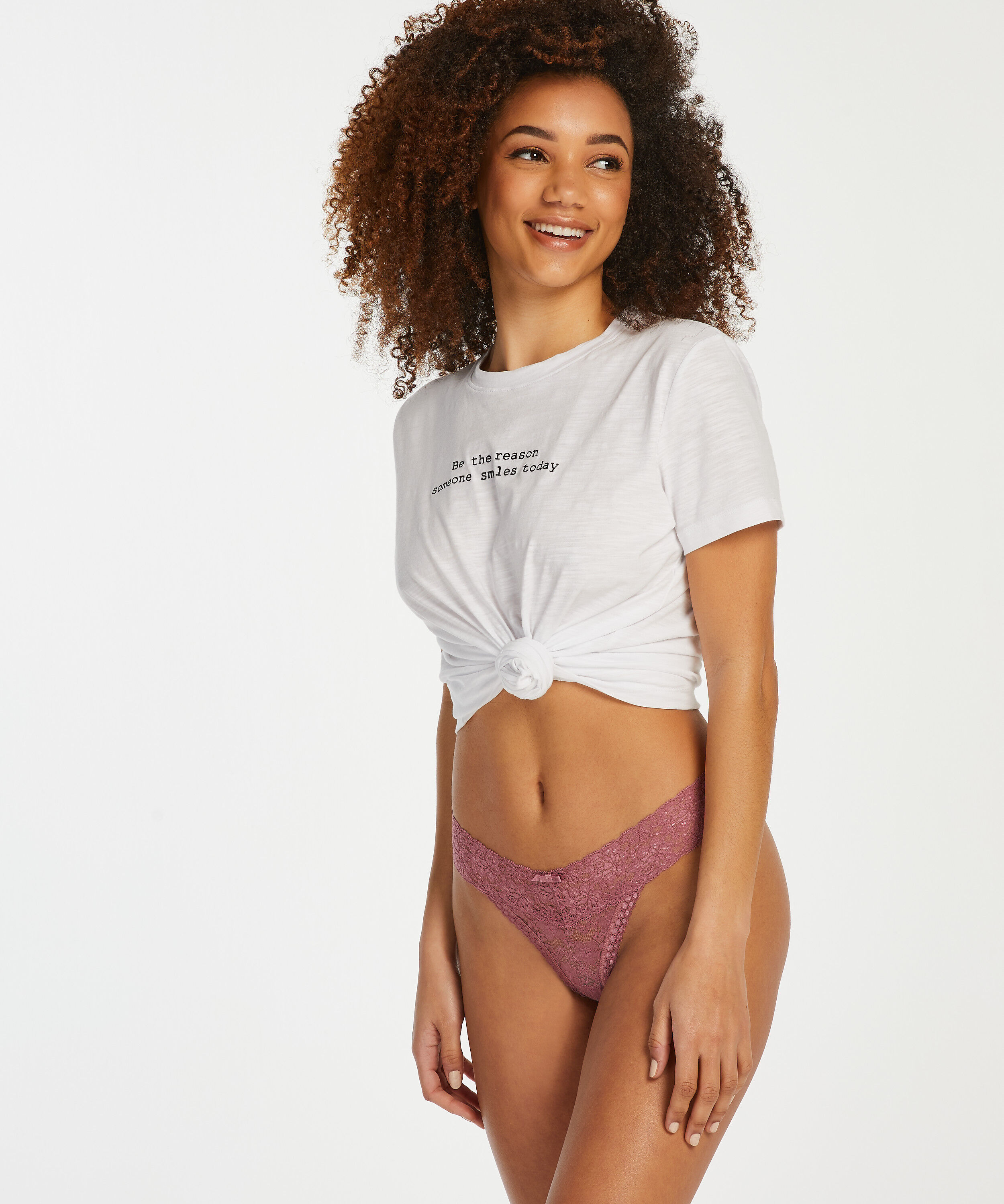 String en V taille extra basse, Violet