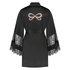 Kimono Satin en dentelle, Noir