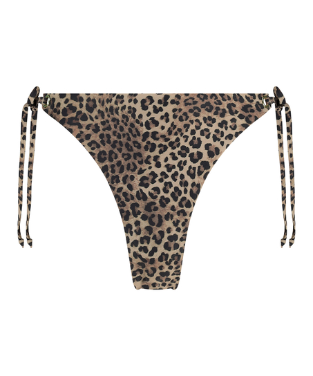 Slip de Bikini Cheeky Tanga Cannes, marron