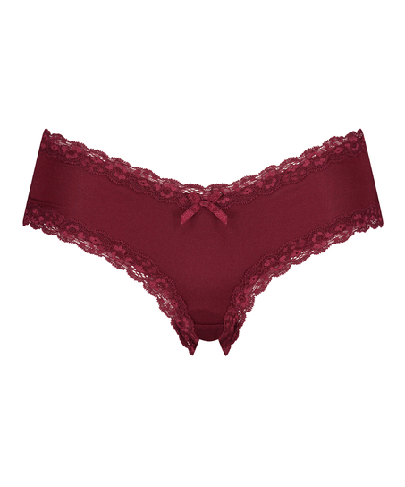 Slip brésilien V-shape micro, Rouge