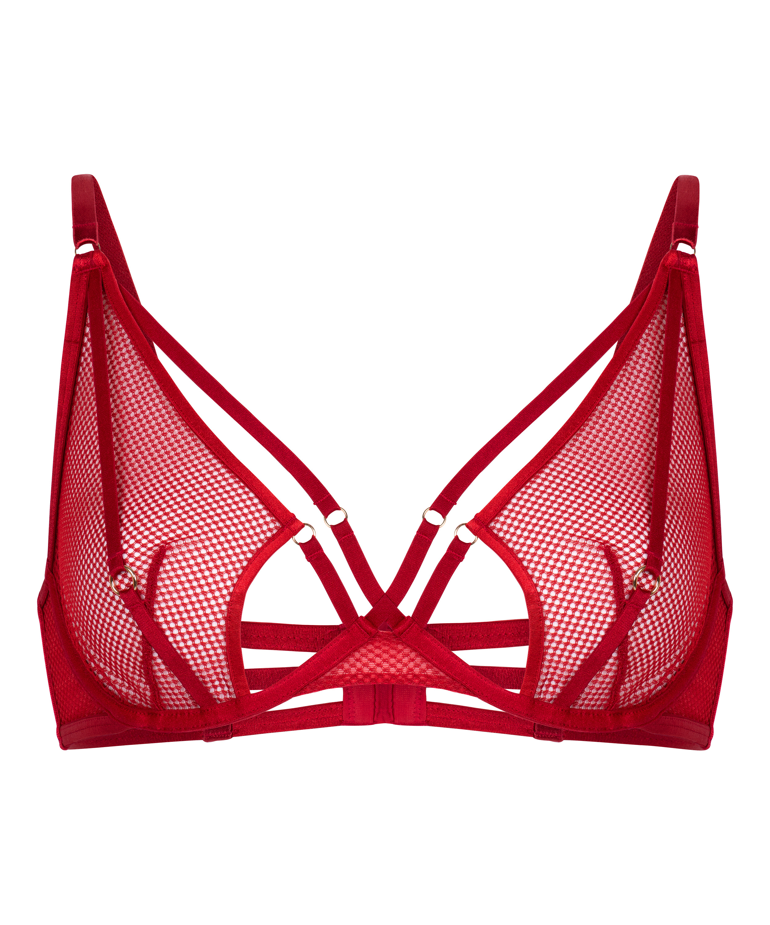Soutien-gorge à armatures non-préformé Rhys, Rouge, main