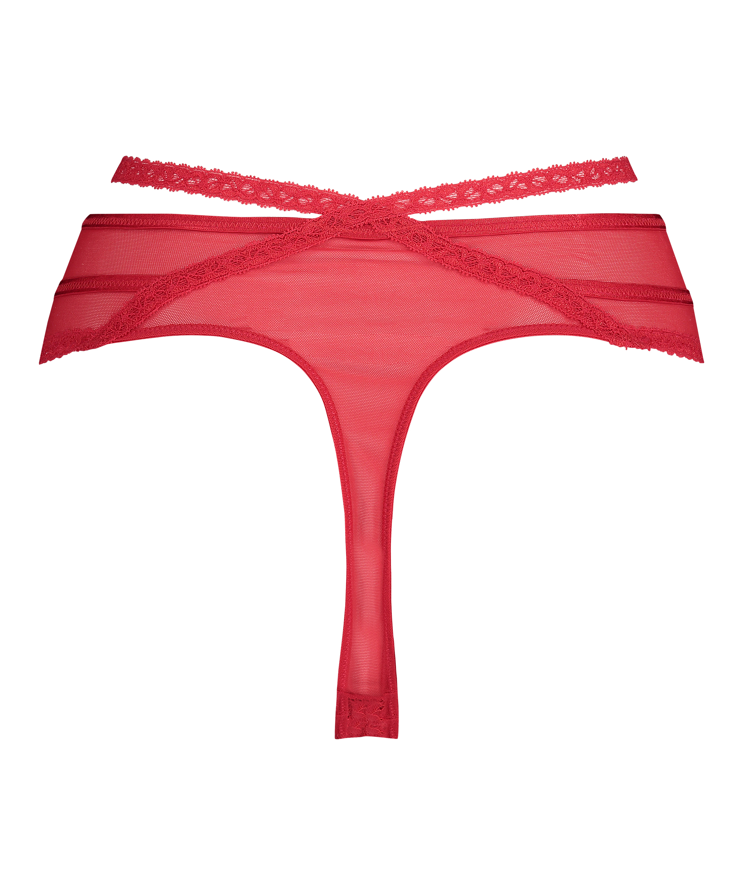String haut Bonnie Curvy, Rouge, main