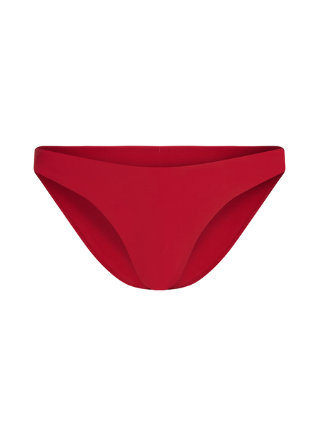 Slip de Bikini Échancrés Luna, Rouge