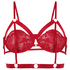 Soutien-gorge non-rembourré à armatures Jacky, Rouge