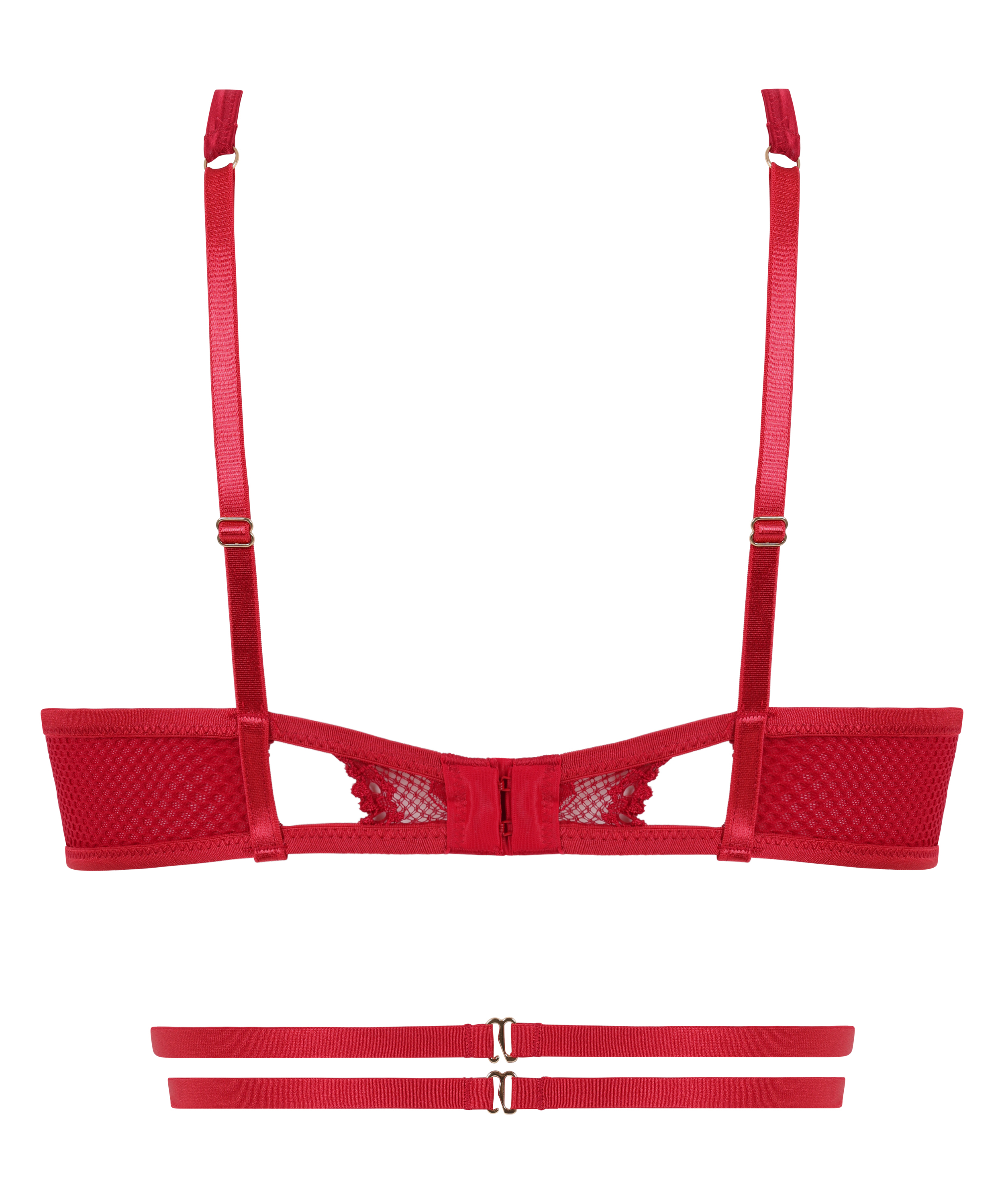 Brassière Pleasure, Rouge, main
