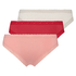 Lot de 3 brésiliens Classics, Rouge