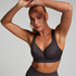 HKMX Soutien-gorge de sport The All Star Maintien niveau 2, Gris