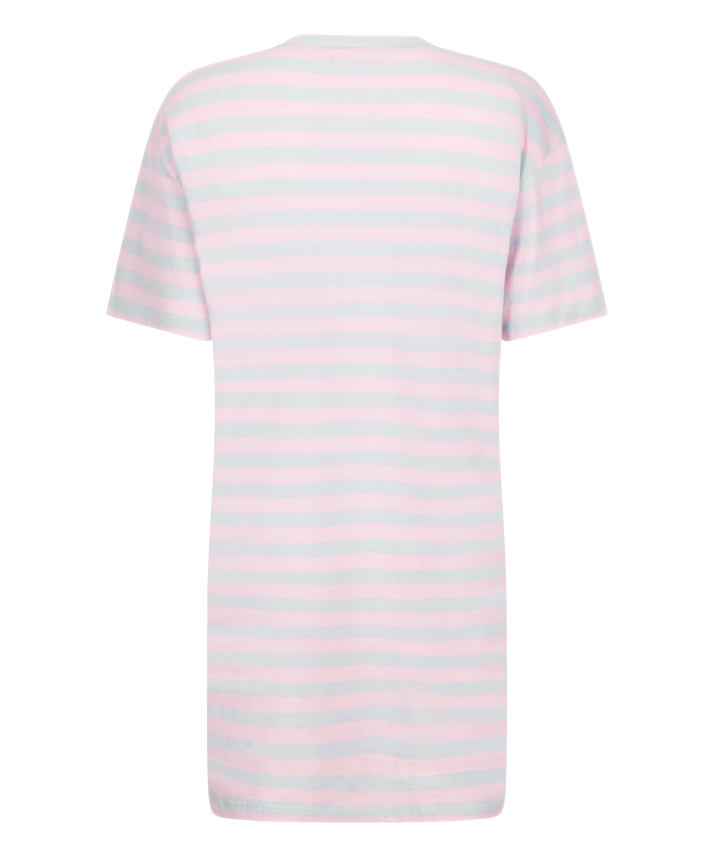 Chemise de nuit à col rond, Bleu, main