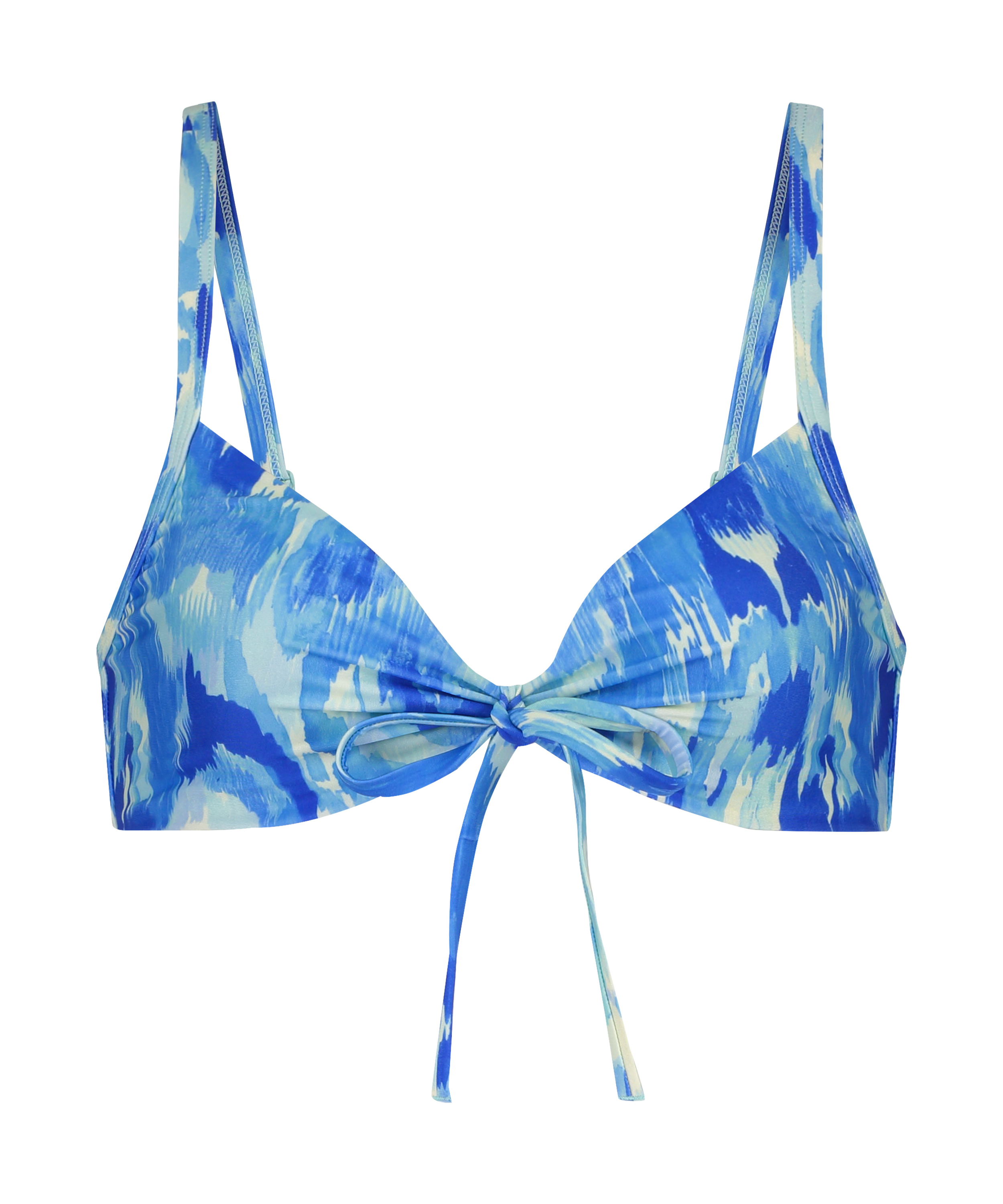 Haut de bikini court Paraguay, Bleu, main