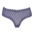 Slip brésilien V-shape mesh, Bleu