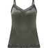 Camisole velours Dentelle, Vert