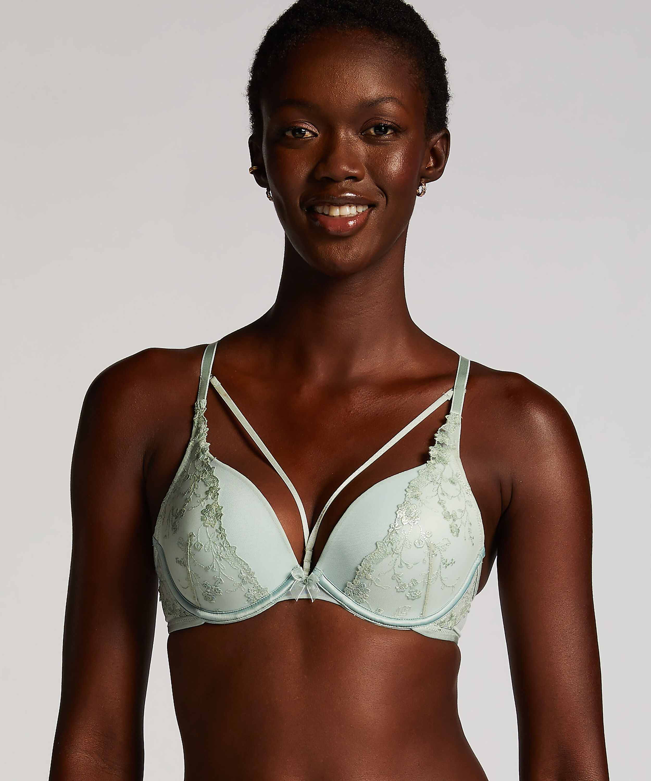 Soutien-gorge à armatures préformé push-up Lillia, Vert
