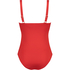 Maillot de bain Shaping Scallop, Rouge
