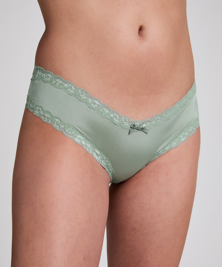 Slip brésilien V-shape mesh, Vert