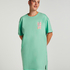 Chemise de nuit col rond, Vert