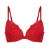 Soutien-gorge push-up à armatures rembourré Rose, Rouge