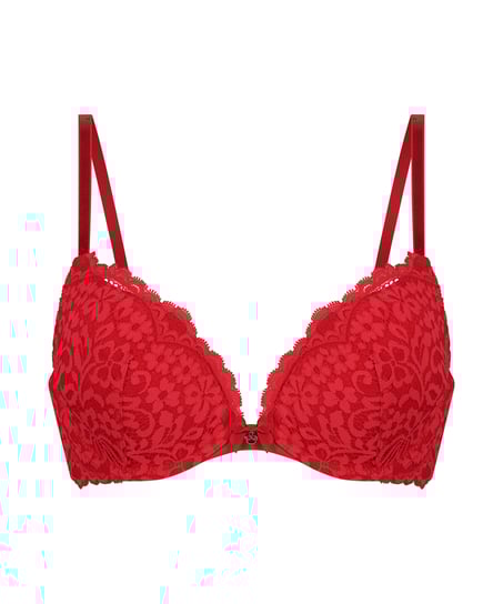 Soutien-gorge push-up à armatures rembourré Rose, Rouge
