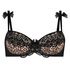 Soutien-gorge à armatures rembourré Gigi Empreinte d’animal, Noir