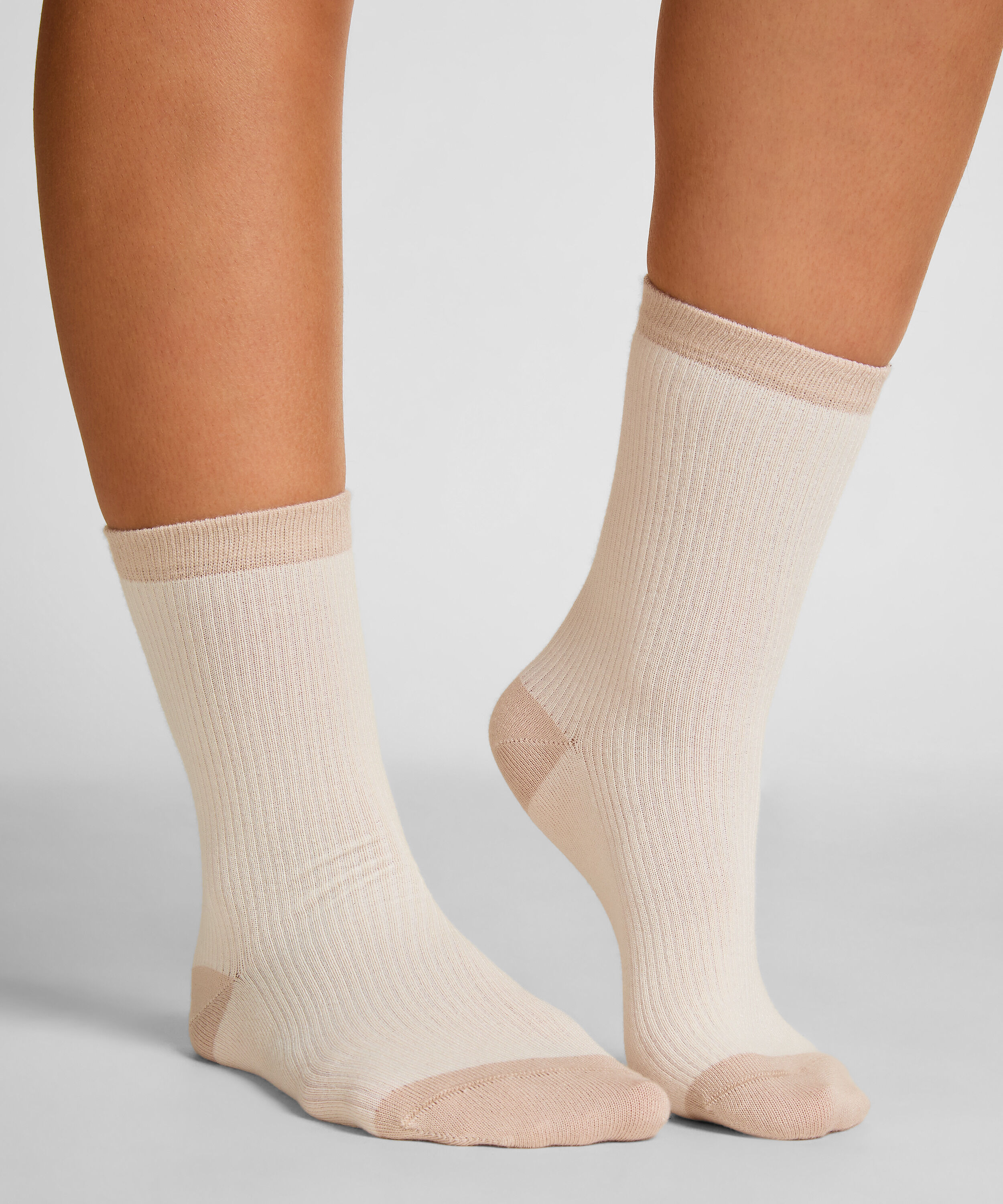 Chaussettes courtes en modal, Blanc Chaussettes courtes en modal, Blanc