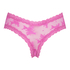 Slip brésilien V-shape mesh, Rose