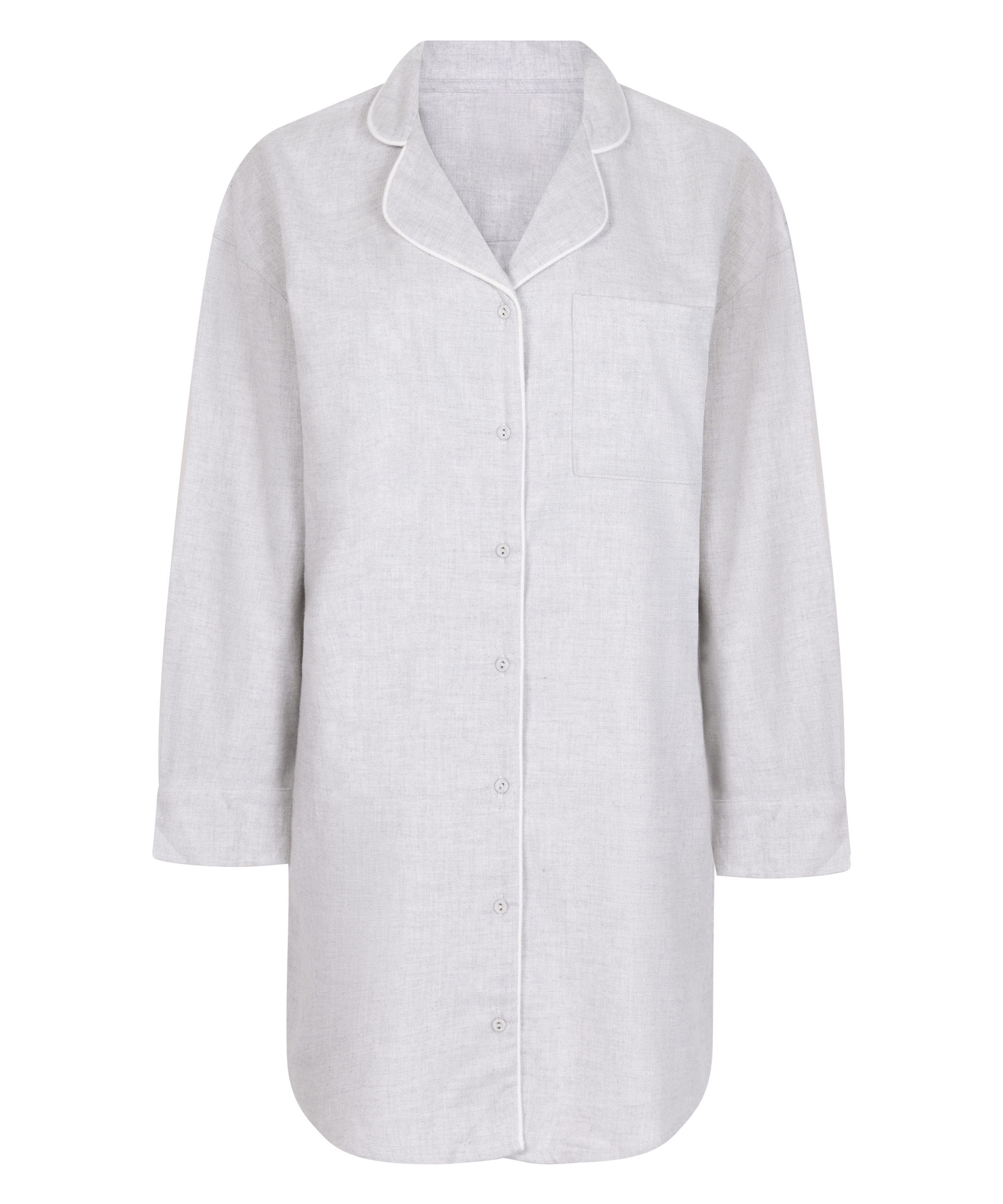 Chemise de nuit Flanel, Gris, main