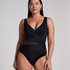 Maillot de bain Shaping Shell Mesh, Noir