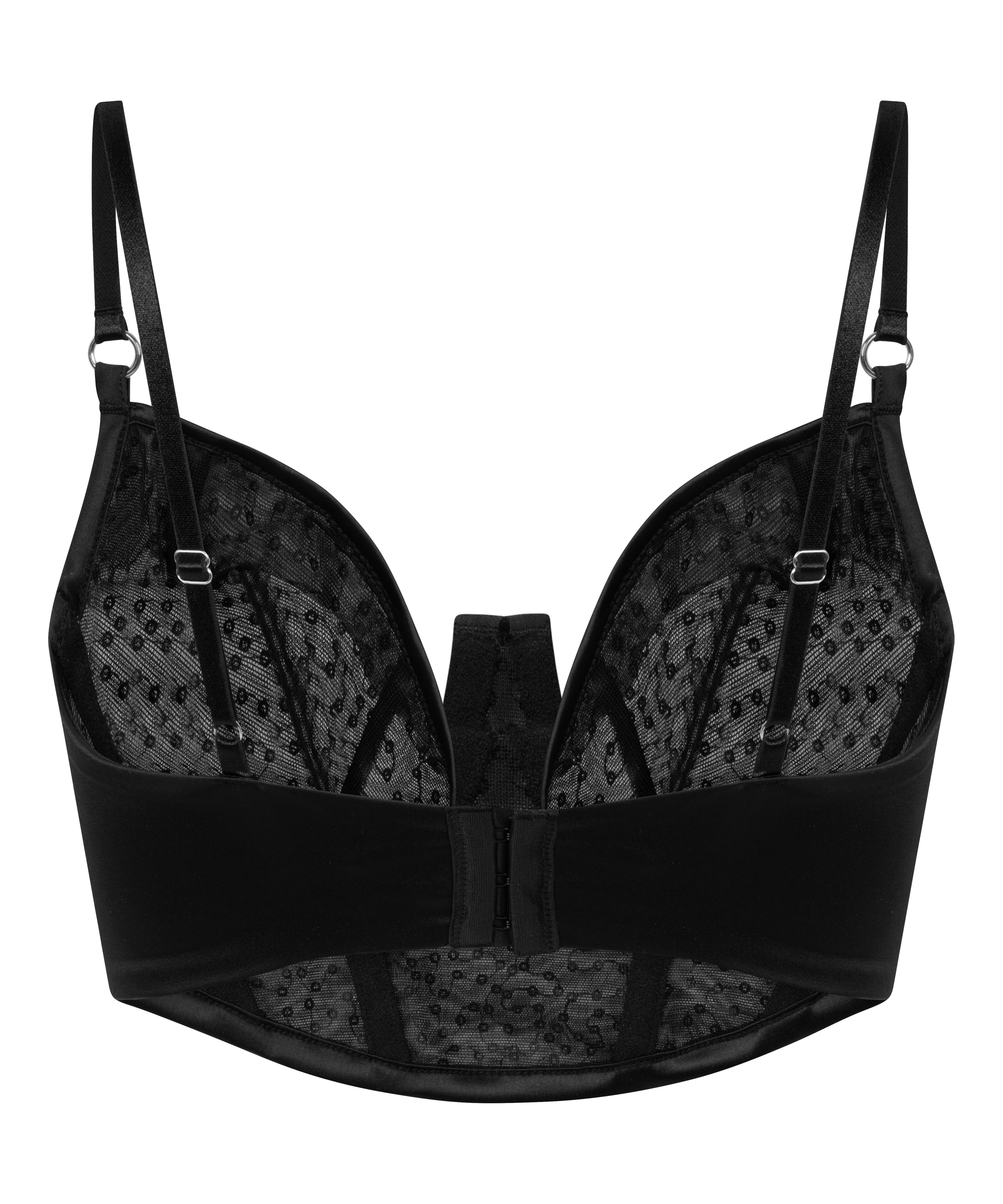 Soutien-gorge à armatures non-rembourré longline Elle, Noir, main
