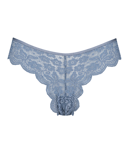 High leg Brazilian, Bleu