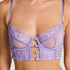 Soutien-gorge à armatures non-rembourré longline Nienke, Violet